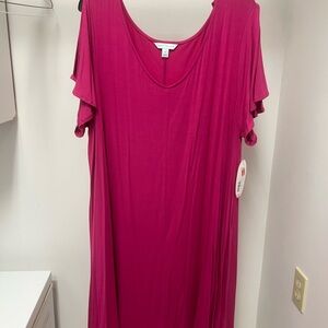 JCPenney Cold Shoulder Pink dress